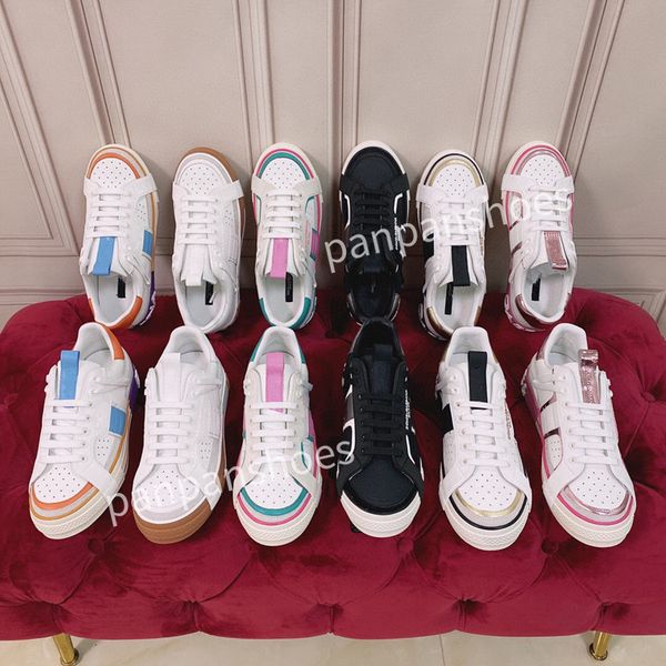 

fashion casual shoes mens designer leather lace-up sneaker fashion lady flat running trainers letters shoes platform mens womens gym sneaker, Black