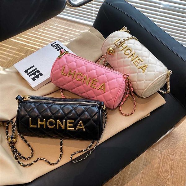 

us purses outlet 60% off lingge golden ball chain 2022 new texture embroidered thread bucket single shoulder crossbody small bag