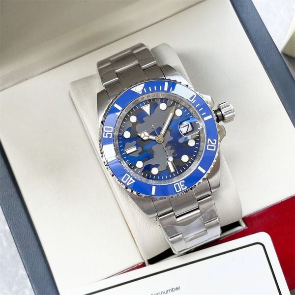 

AAA High quality fashion luxury men's watch designer watch stainless steelautomatic sapphire solid buckle watch camouflage dial Montre jason women aaa40mm 2023, Style 6 watch+original box