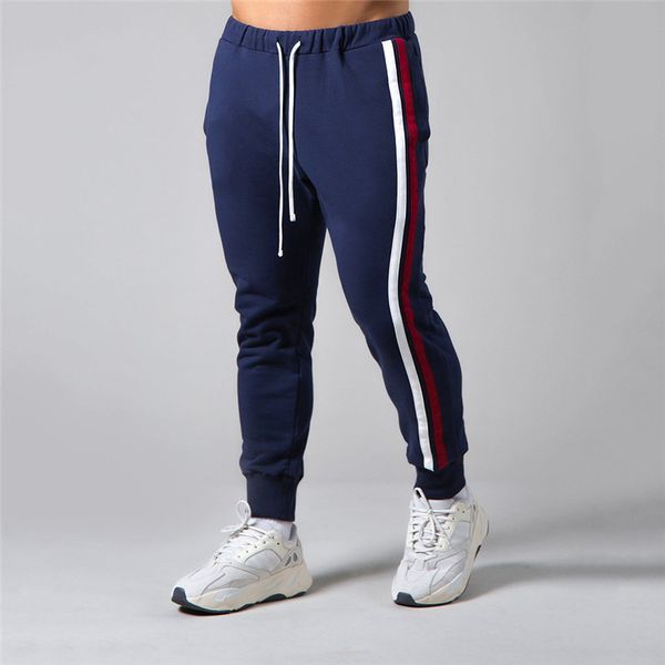

men's pants brand casual joggers sweatpants gym running s fitness bodybuilding jogging zipper cotton 230428, Black