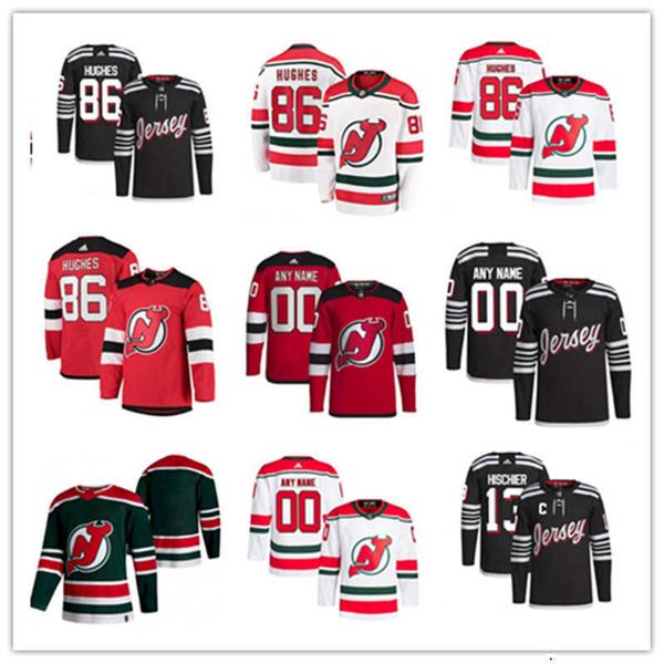 

new jersey custom devils hockey jerseys 88 kevin bahl 14 nathan bastian 45 jonathan bernier 70 jesper boqvist 63 jesper bratt 33 ryan graves, Black;red