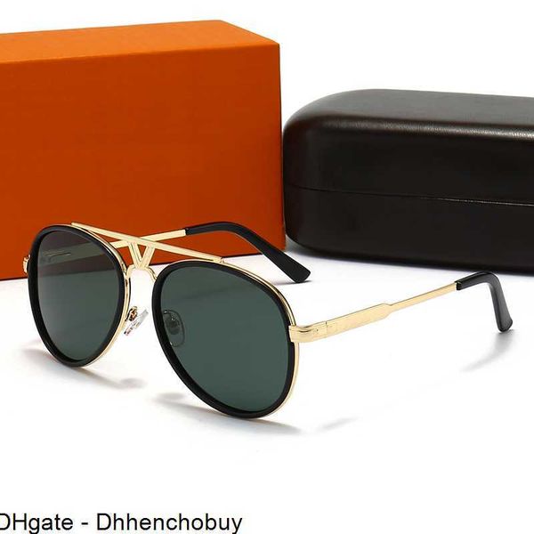 

0948 1pcs fashion round sunglasses eyewear sun glasses designer brand black metal frame dark 50mm glass lenses for mens womens better brownn, White;black