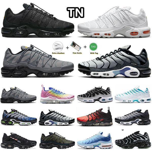 

tn plus running shoes terrascape triple black reflective white olive grey magma orange fuchsia dream pink spell mens toggle utility trainers