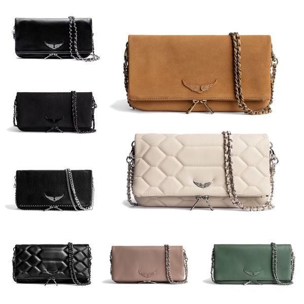 

pochette rock swing your wings clutch bag zadig voltaire womens man handbag shoulder designer chain bag leather tote envelope wallet luxury