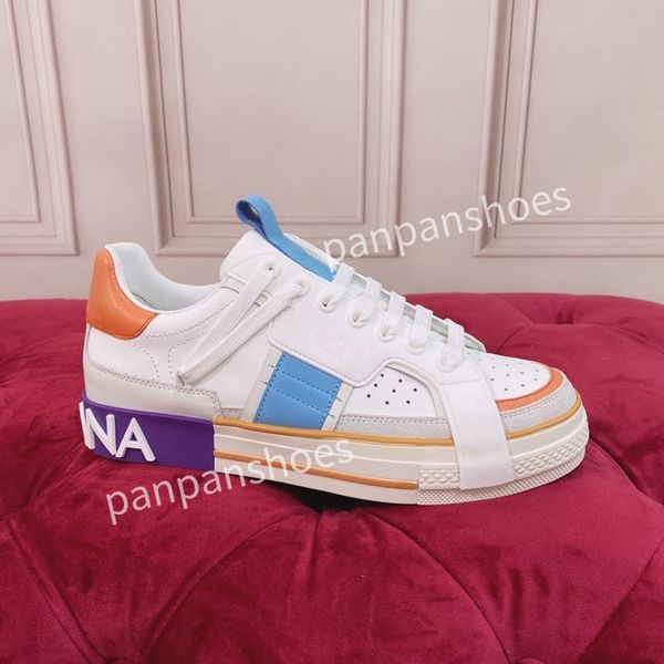 

new fashion casual shoes mens designer leather lace-up sneaker fashion lady flat running trainers letters shoes platform mens womens gym sne, Black