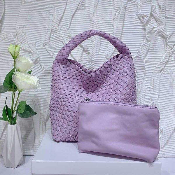 

woven shoulder bags with wallet new designer bag women small high sense minority makaron hand tote bag purse 230426