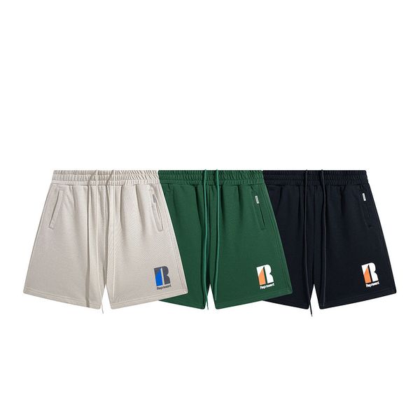 

mens shorts designer men vintage sport-fit 100% cotton quarter pants for men, White;black