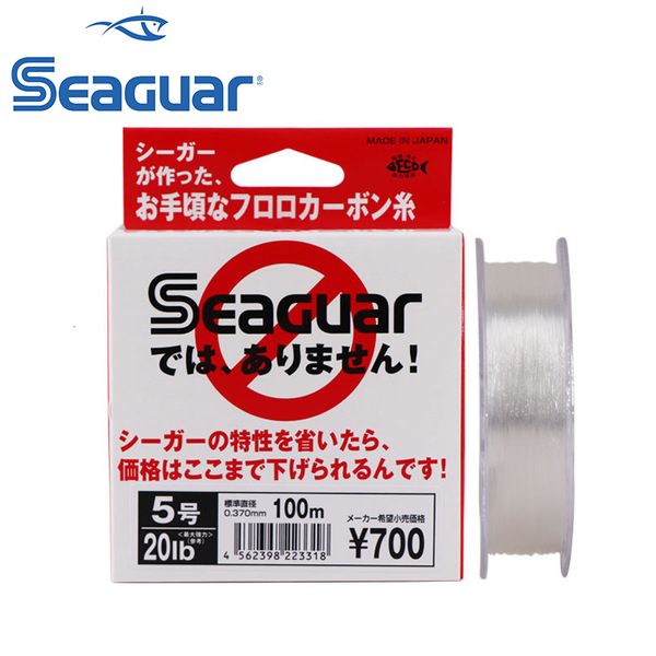 

braid line seaguar original model white label 100m 4lb20lb fluorocarbon test carbon fiber monofilament carp wire leader line 230505
