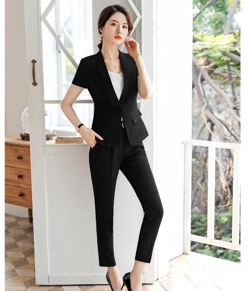 

Women' Two Piece Pants 2023 Summer Formal Black Blazer Women Business Suit Ladies Pant And Jacket Set Work Wear Office Clothes Pantsuits, Blazer only