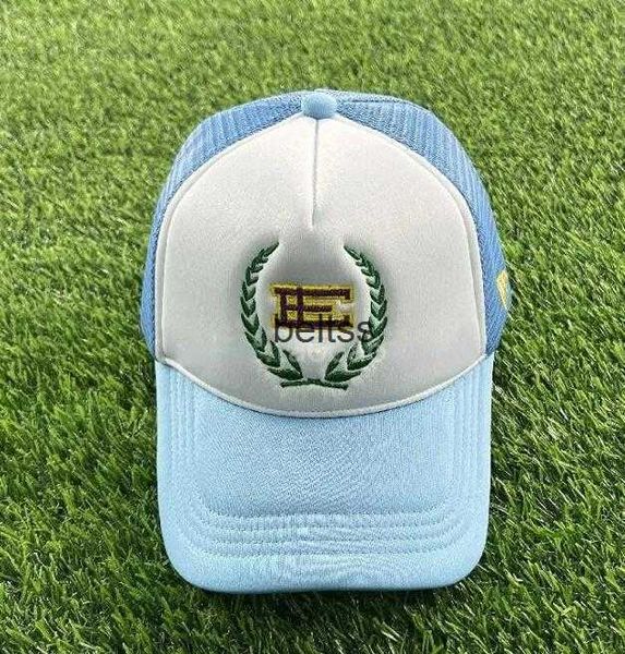 

high-end plus size ball caps men's casual ee trucker hat fashion sunhats, Blue;gray