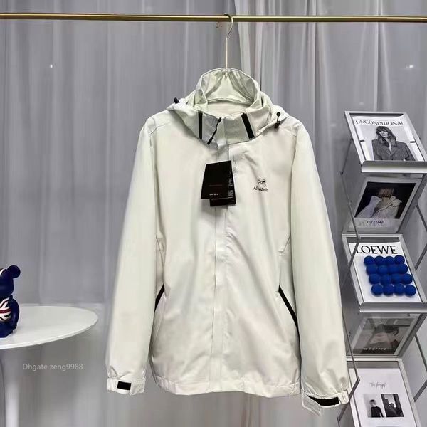 

men's jacket mens sweaters designer windbreaker rainproof jacket sweater printing men coat shirt quality round long letter sleeve embro, Black;brown