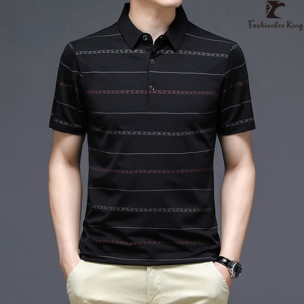 

men's polos fashion short sleeve shirt collar tee casual tshirt 230504, White;black