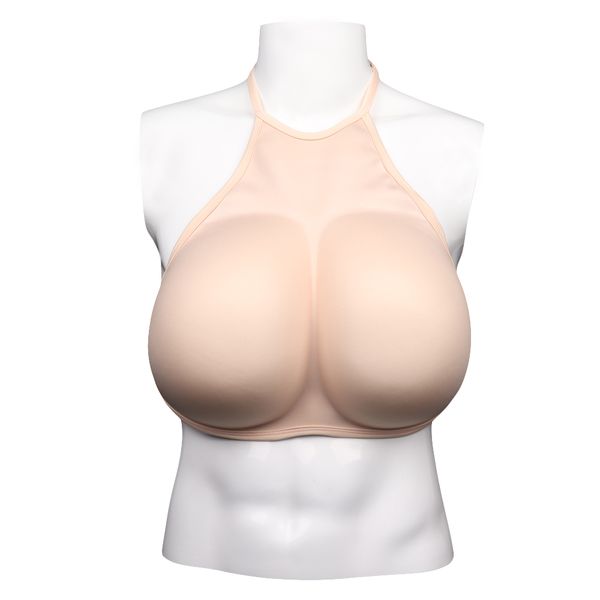 

costume accessories sponge chest pad cosplay light crodresser disguise conjoined breast fake breast pseudonym huge breast froms, Silver