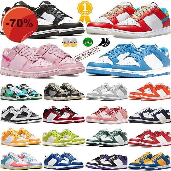 

sandals with box designer sb low panda for mens women casual shoes white black triple pink chunky dunky unc grey fog syracuse orange reverse