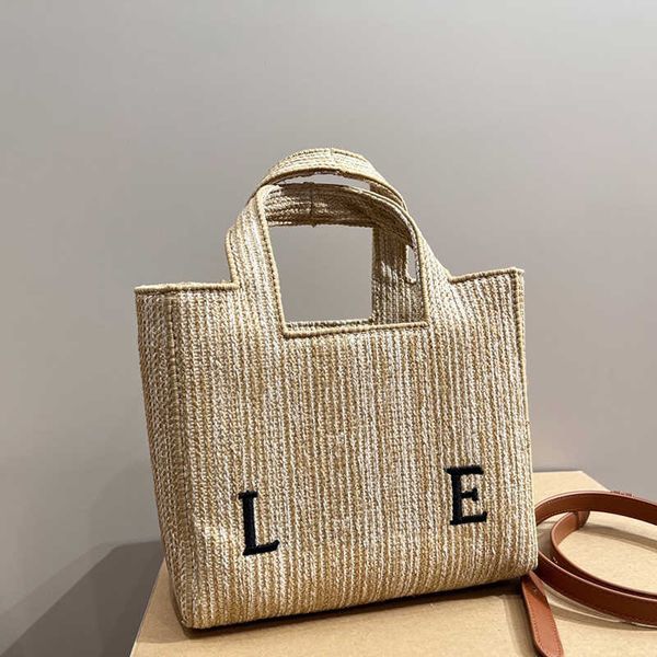 

summer straw bag designer handbags fashion shopping beach totes women luxury woven large crossbody bags lady shoulder basket bag purse 23050