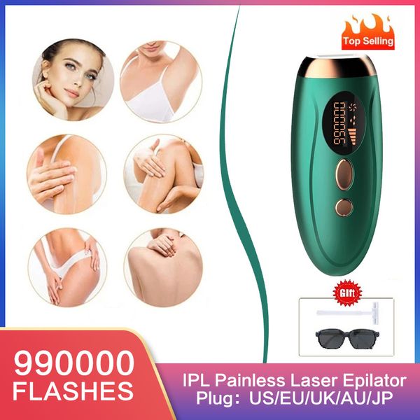

epilator 990000 flashes ipl laser for women permanent painless whole body hair remover electric depilator lcd display sell 230504