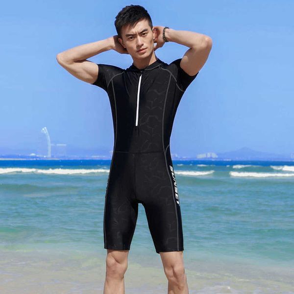 

wetsuits drysuits one piece mens diving suits swimwear short sleeve wetsuit surfing floatsuit uv swimming prevent jellyfish j230505