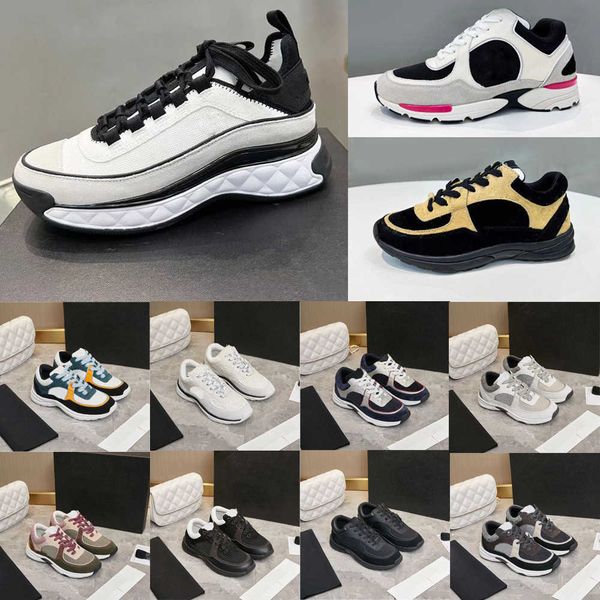 

designer shoes fashionable suede sports shoes comfortable and breathable mesh training shoes casual shoes, Black