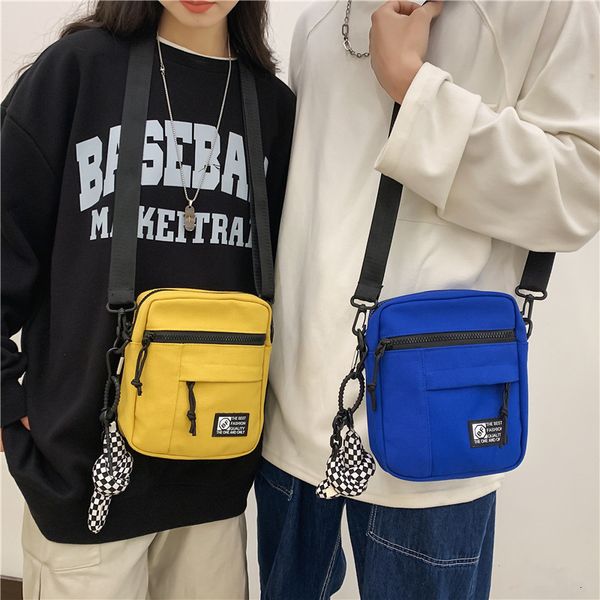 

evening bags fashion canvas crossbody bags for student women's bag with small men shoulder bag cotton cloth 230504