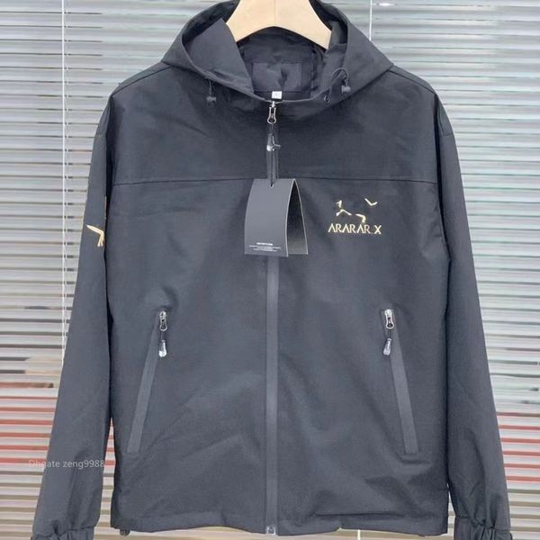 

2023 men's jacket mens sweaters designer windbreaker rainproof jacket sweater printing men coat shirt quality round long letter sleeve, Black