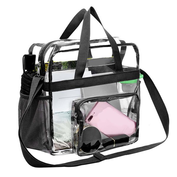 

backpack clear tote bag for stadium plastic crossbody with adjustable strap waterproof messenger handbag travel a 230504