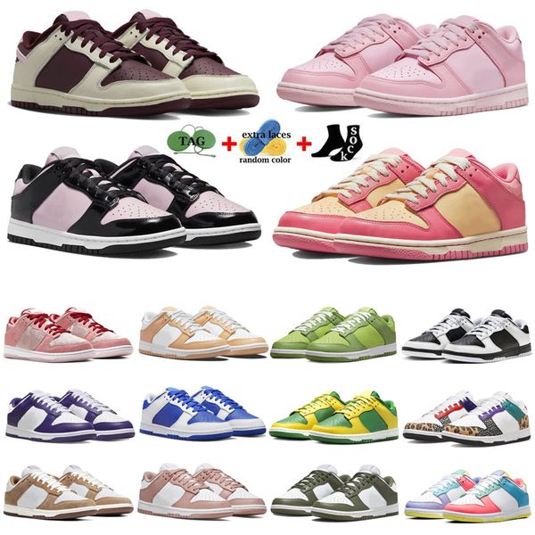 

mens women casual shoes low panda triple pink panda black white grey fog pink foam chicago orange lobster sneakers trainers