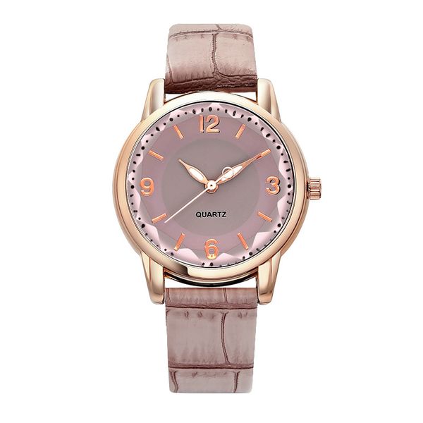 

luxury pink women's watch stainless steel watches femaleclassic round dial quartz watch ladies business wristwatches 30mm, Slivery;brown