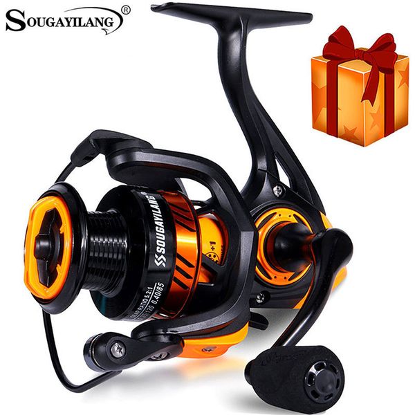 

baitcasting reels sougayilang fishing reel 5.2 1 gear ratio 5bb spinning reel max drag 10kg carp fishing reel with aluminum spool for saltwa