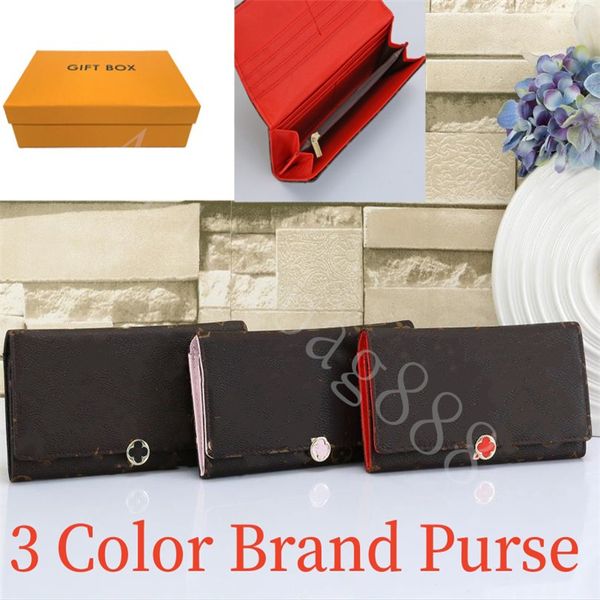 

designer bag l wallets for women men cash credit card wallet multifunction purse with 3 color pu leather zipper bags fashion handbags interi, Red;black