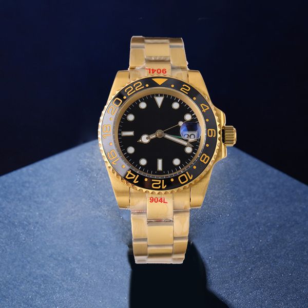 

watch luxury mens designer watches mens watches mechanical automatic 40mm sapphire folding buckle wristwatches 904l stainless steel strap mo, Slivery;brown