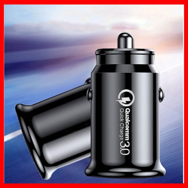 

mobile phone qc3.0 dual usb car charger car double hole cigarette lighter automobile supplies car-charge car-charger car charging quick char