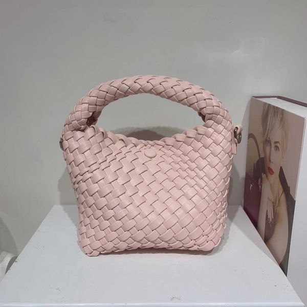 

summer shoulder bags women soft designer bag leather mini water bucket bags solid hand carrying wrist one crossbody bag 230426