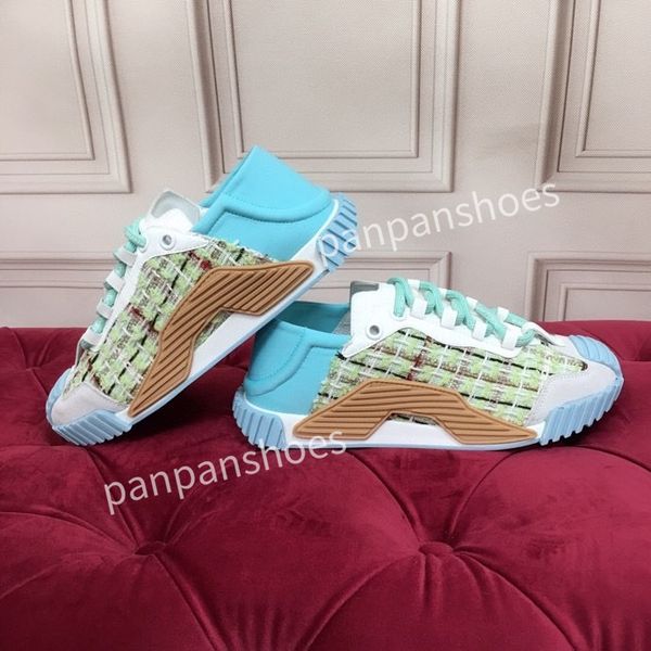 

2023new fashion brand casual shoes mens women designer leather lace-up sneakers fashion lady flat running letters shoes platform sneakers, Black