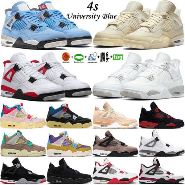 

2023 mens jumpman 4 og 4s basketball shoes university blue sail violet oreo red cement military black canvas cool grey men sports women trai