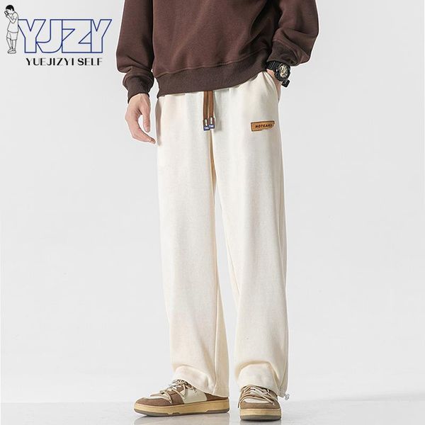 

pants autumn new men harajuku sweatpants korean laceup hip hop men trousers y2k streetwear fashion men casual oversized pants mens, Black