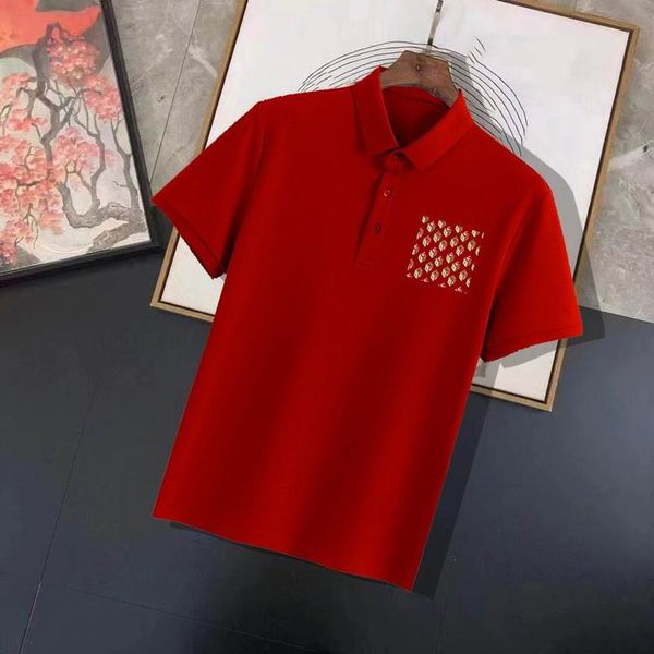 

summer men's t-shirt fashion burbrerys designer polo shirt bur berrylapel short sleeve large for men size m--4xl a9dd, White;black