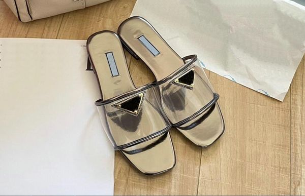 

women slippers sandles flat home pvc transparent slipper bathroom blooms geranium print sandals shoes flip flops luxury sandales summer slid, Black