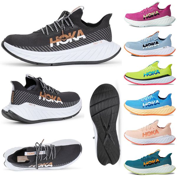 

hoka one running shoes hokas carbon x3 outdoor mens womens cushioning long distance runner shoes mens womens lifestyle walking jogging size