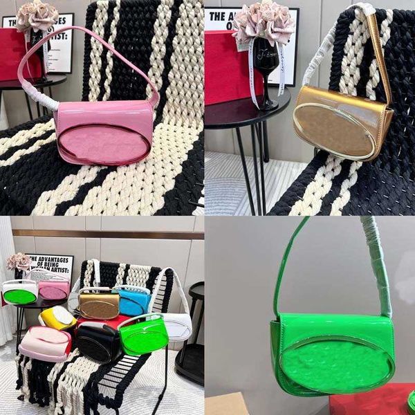 

8 colors die shoulder crossbody bag d word mouth slant y2k hundred with cool glossy tote handbag small purse 230505
