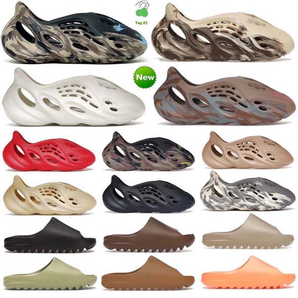 

slipper men women sandals slides runner ararat flat slide slippers bone resin desert sand gx foam runner west summer west brown beach indoor, Black