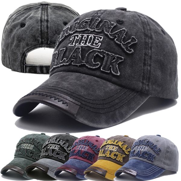 

ball caps vintage baseball cotton hats for men women casual 3d black letter embroidery outdoor sports drop 230504, Blue;gray