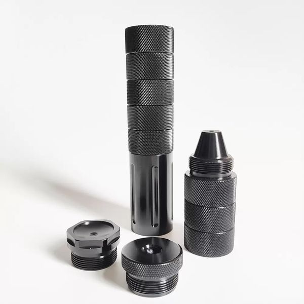 

10''l aluminum 1.58''od modular solvent trap mst 1/2x28 5/8x24 fuel filter tube