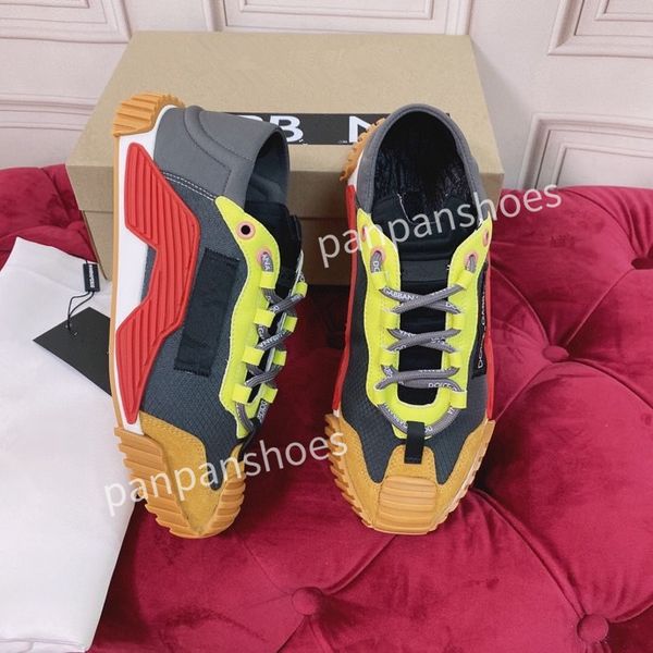 

fashion casual shoes men designer leather lace-up sneaker fashion lady flat running letters shoes platform gym sneakers, Black