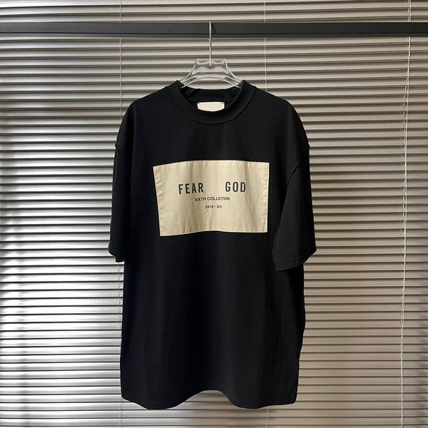 

men's plus tees & polos round neck embroidered and printed polar style summer wear with street pure cotton f12f3w, Black;brown