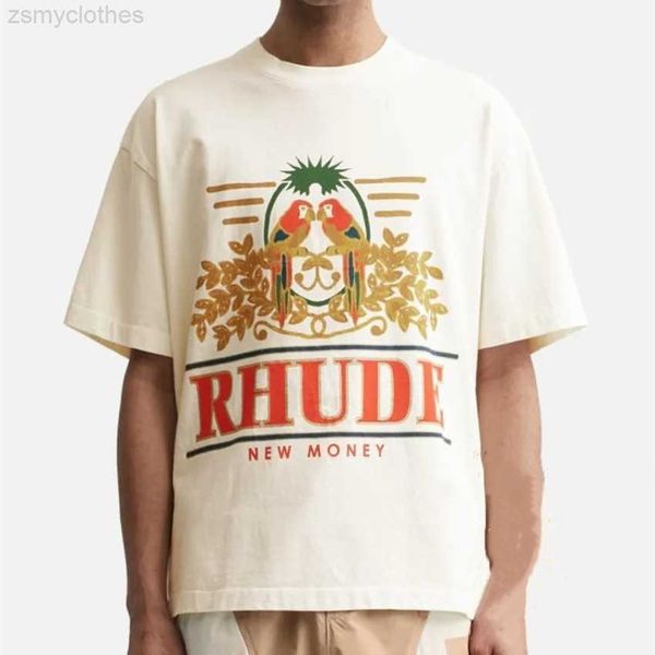 

men's t-shirts letter printing rhude t shirt men women hip hop tee t-shirt short sleeve t shirt oversized loose tee, White;black