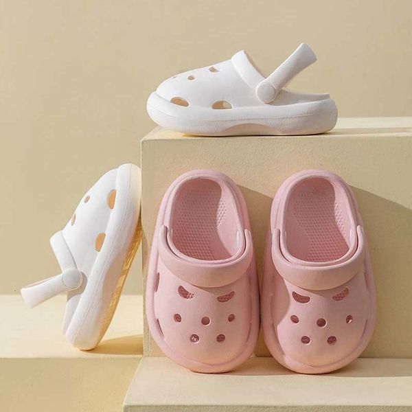 

sandals summer sandals for kids baby boys girls ugly shoes baby sandals flat heels solid soft non-slip slippers children's garden shoes, Black;red