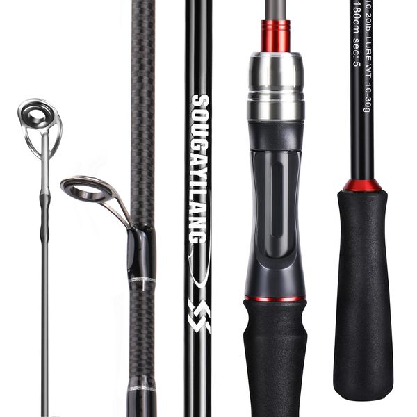 

boat fishing rods sougayilang 1.8m 2.1m carbon fiber spinning casting fishing rod baitcasting rod for bass pike trout fishing cana de pescar