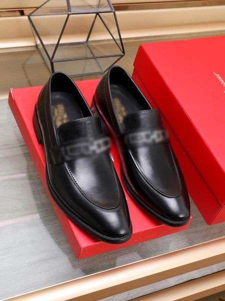 

designer men's dress shoes low-key generous fashion soft comfortable, Black