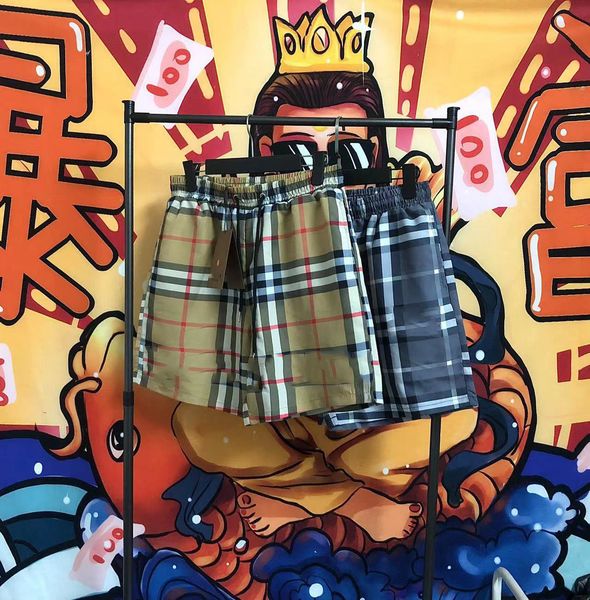 

summer mens shorts mix colour brands designers fashion board short mesh sportswear quick breathable drying swimwear printing man s clothing, White;black