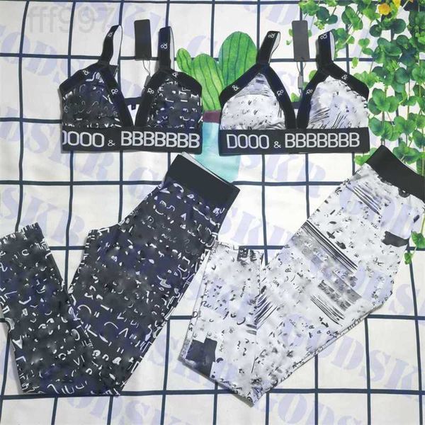 

letter swimwear designer bra sweatpants trend womens yoga clothes v neck vest stretch leggings"gg", White;black
